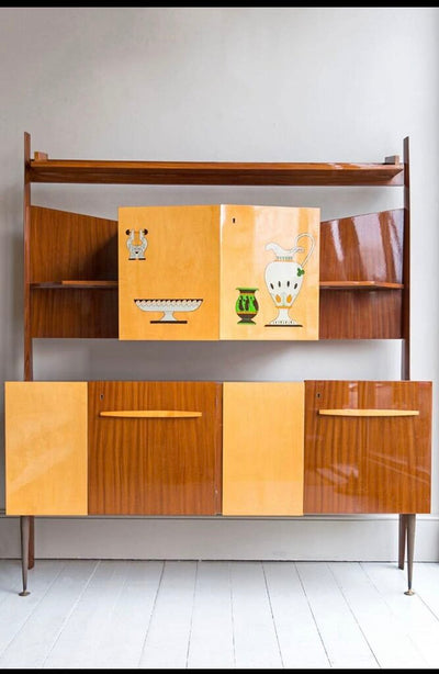 Vintage Rare Italian 1950"s Bar Cabinet by Vittorio Dassi