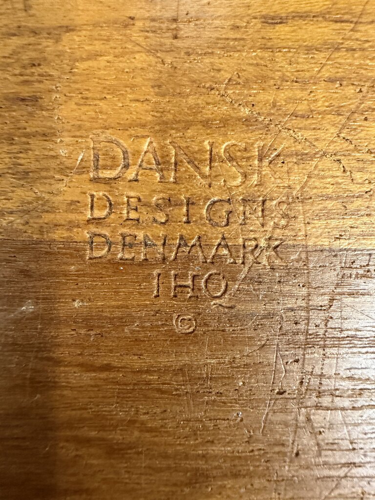Dansk Mid Century Slaved Teak Bowl and Teak Utensils