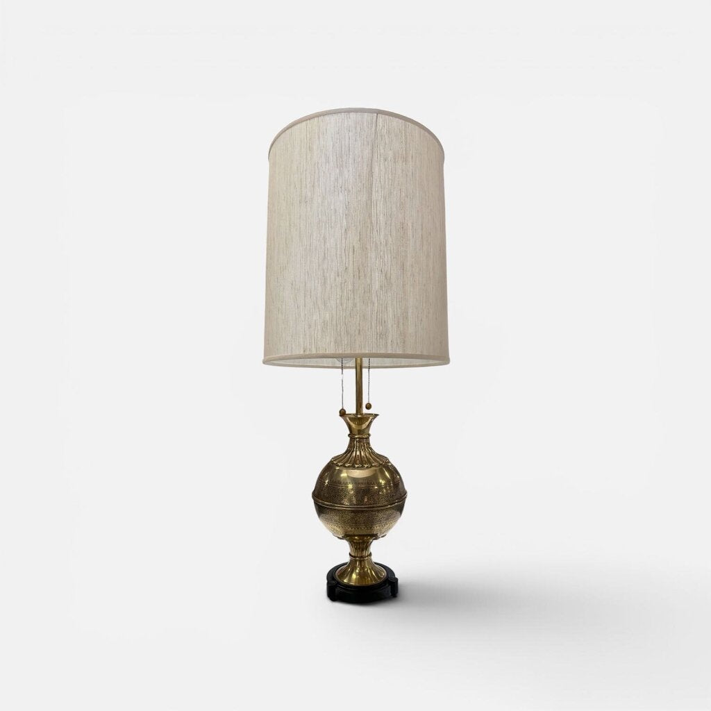 Fabulous Marbro Brass Mid Century Lamp - 42.5"Hx18.25"Dx18.25"W