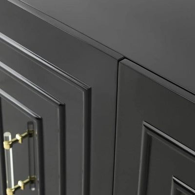Modern Black Lacquer Buffet
