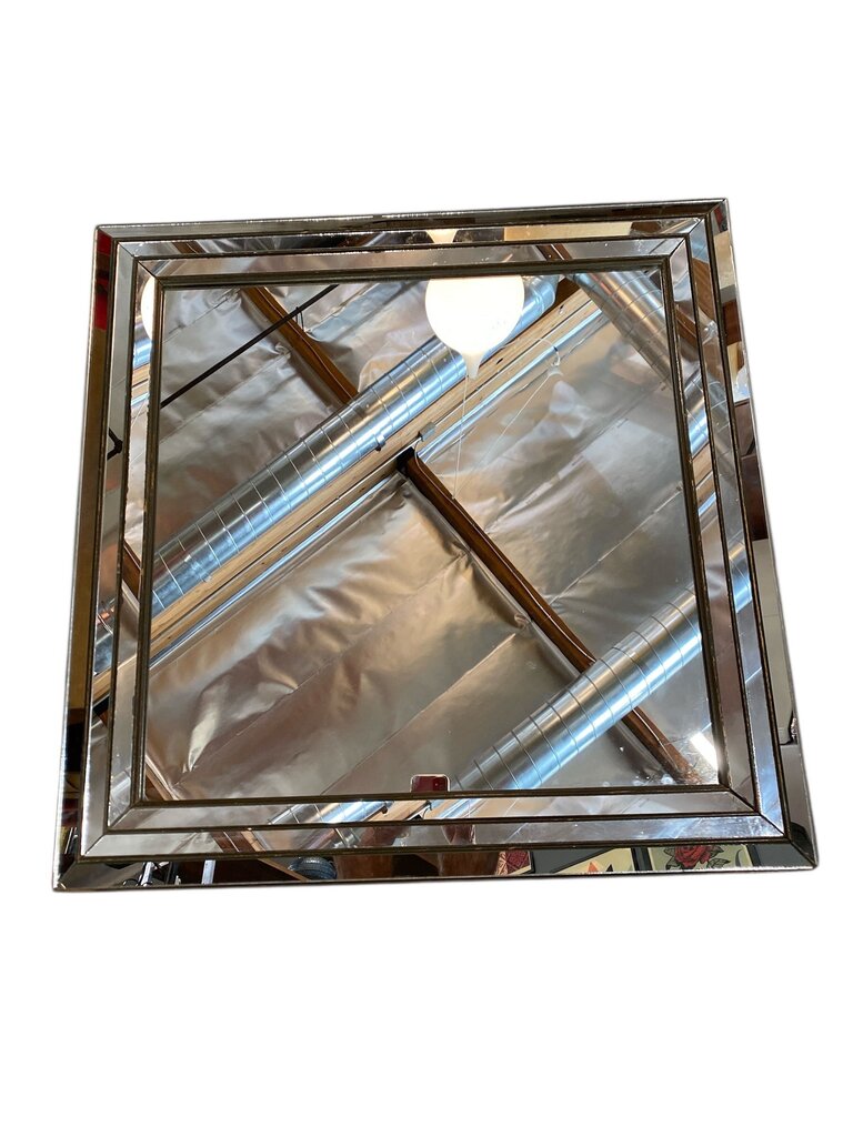 1950's Art Deco 31"x31" Square Mirror