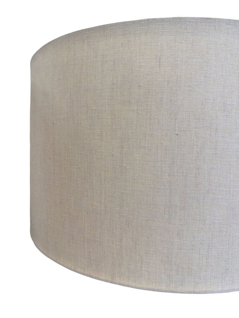 Modern HEAVY Pair of Ceramic Lamps in Gray and Antique Bronzed Trim (Set of 2)