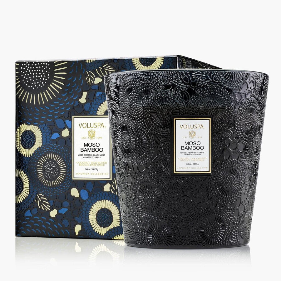 Voluspa Moso Bamboo 3 Wick Hearth Candle