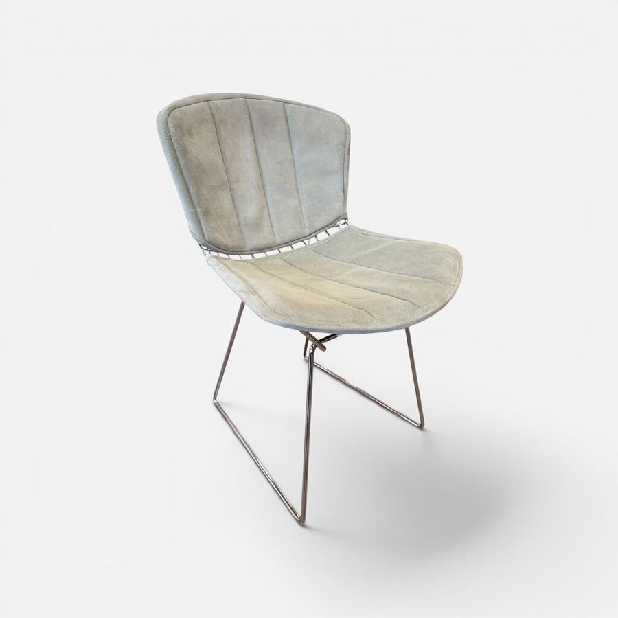 Bertoia Mid Century Chrome Side Chair with Original Seat and Back Cover