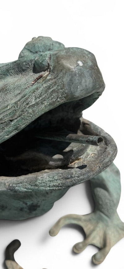 Large Bronze Toad Fountain Frog