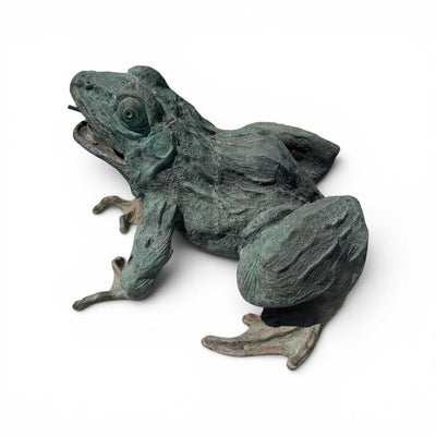 Large Bronze Toad Fountain Frog
