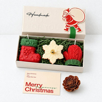 CouldNook Christmas Candle Gift Set - Sculpted Trio Box: Style2 / F