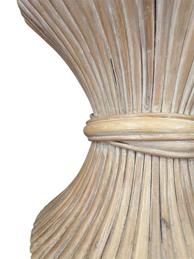 Hollywood Regency McGuire Wheat Side Table