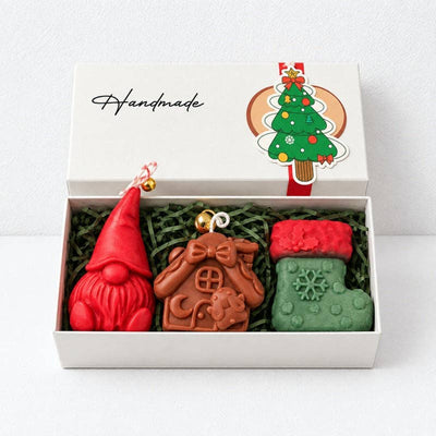 CouldNook Christmas Candle Gift Set - Sculpted Trio Box: Style2 / F