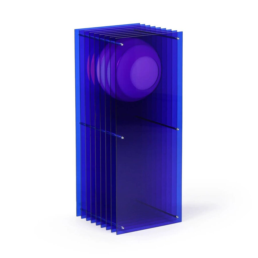 LớP Big Rectangle in Blue Acrylic