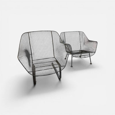 PAIR Authentic Mid Century Woodard Sculptura Lounge Chairs (Set of 2)