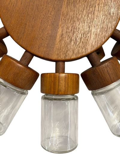 RARE Danish Teak Mid Century Modern Digsmed Revolving Spice Rack