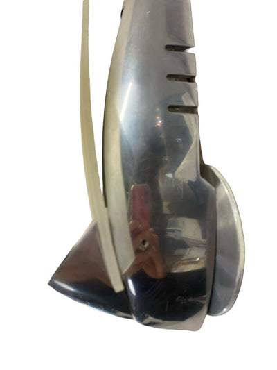 Three Postmodern Aluminum Halogen Wall Sconces with Frosted Plexi Shades (Set of 3)