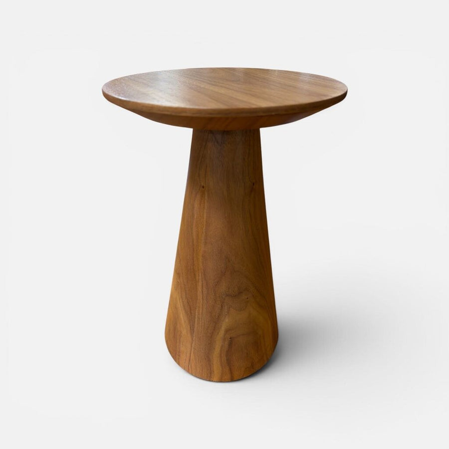 Modernist Walnut Drinks Side Table