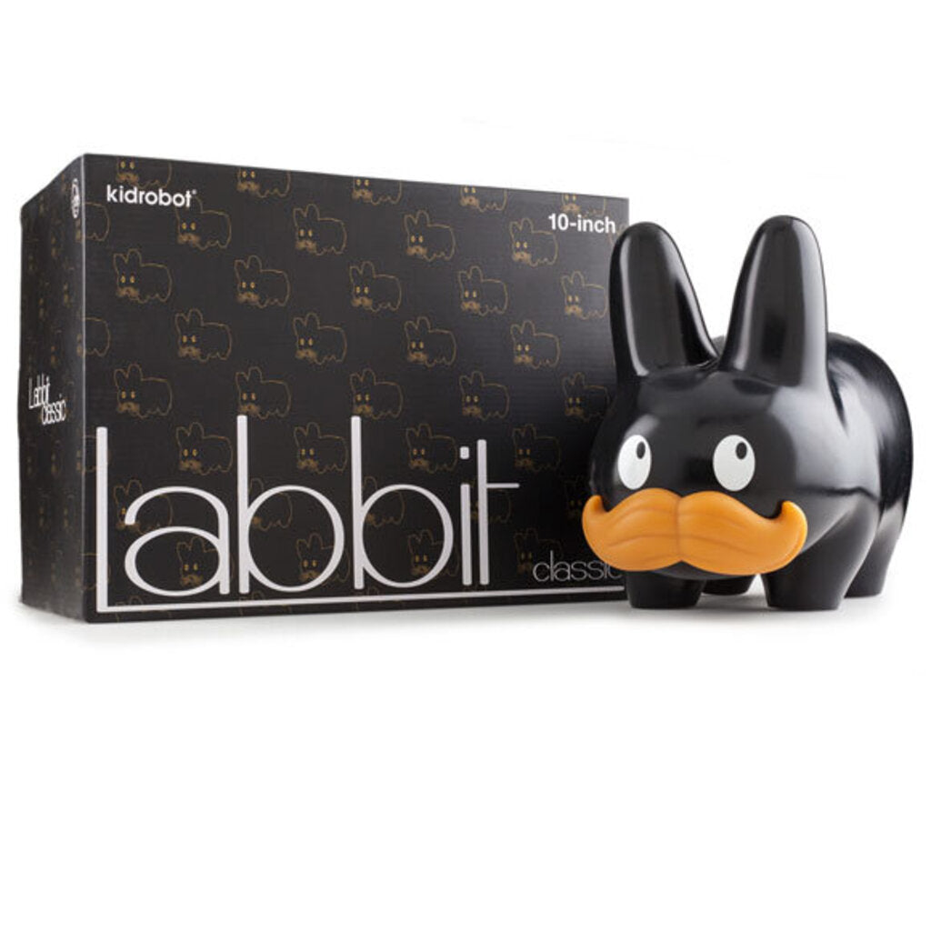 Labbit' Happy Stache Vinyl Black 10"