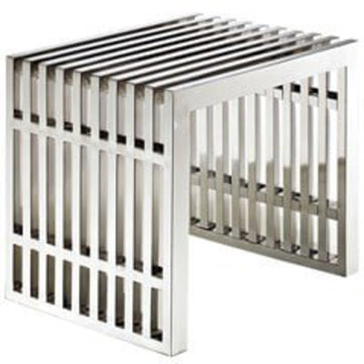 Stella Stainless Steel Bench Small Silver