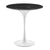 Tulip 20" Side Table White/Black Marble