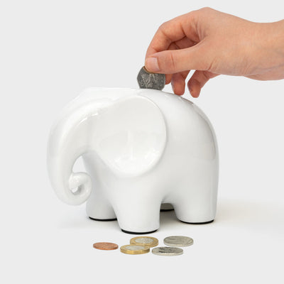 Ellie Ceramic elephant money bank (Luckies)