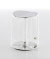 Side table HELLY INOX Transparent