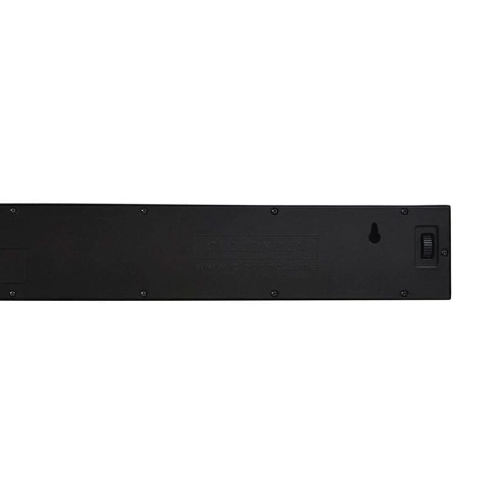 Timeline Black on Black Clock and Floating Shelf