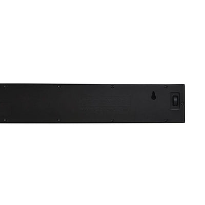 Timeline Black on Black Clock and Floating Shelf