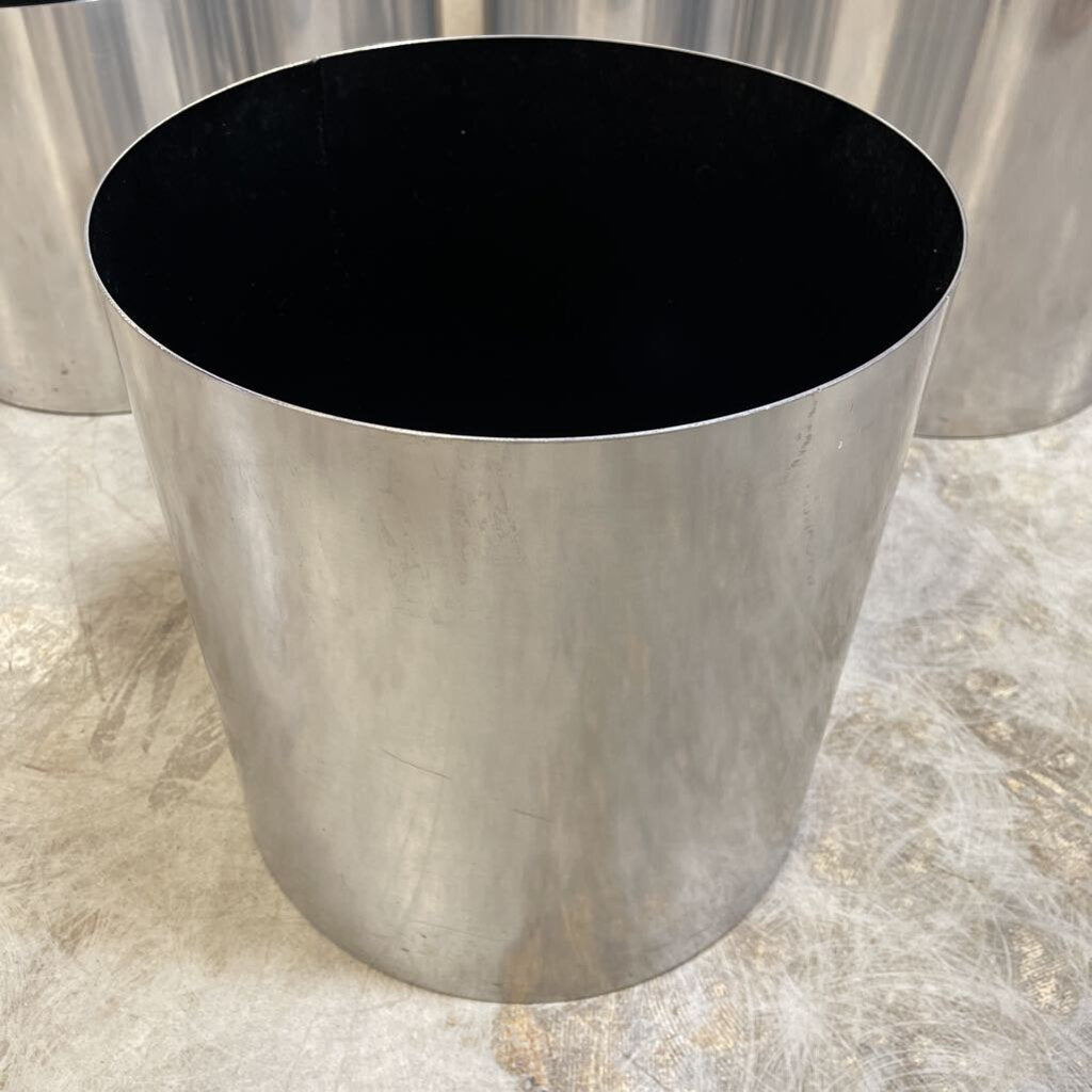 Polished Metal Planter Made in England 16" x 17"