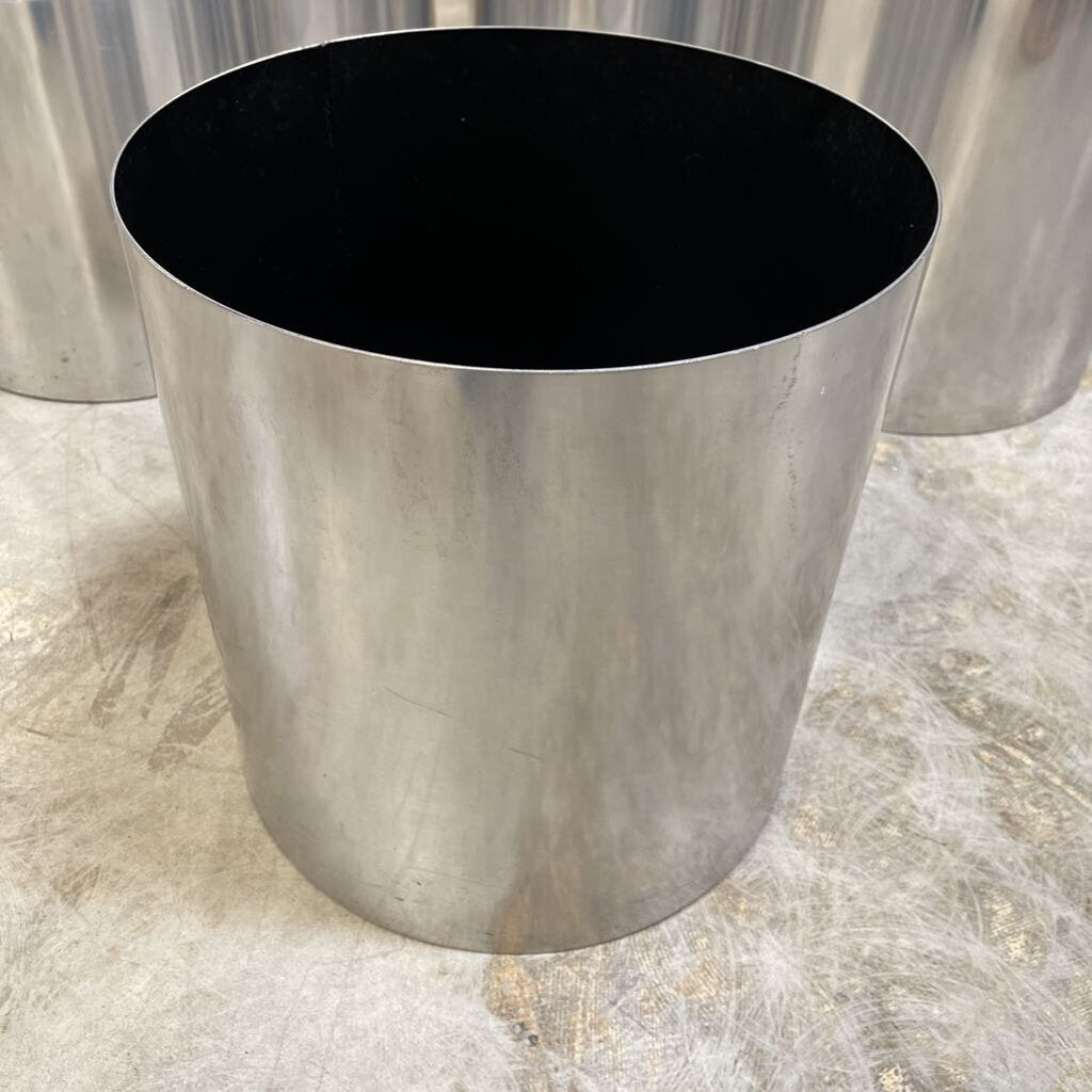Polished Metal Planter Made in England 16" x 17"