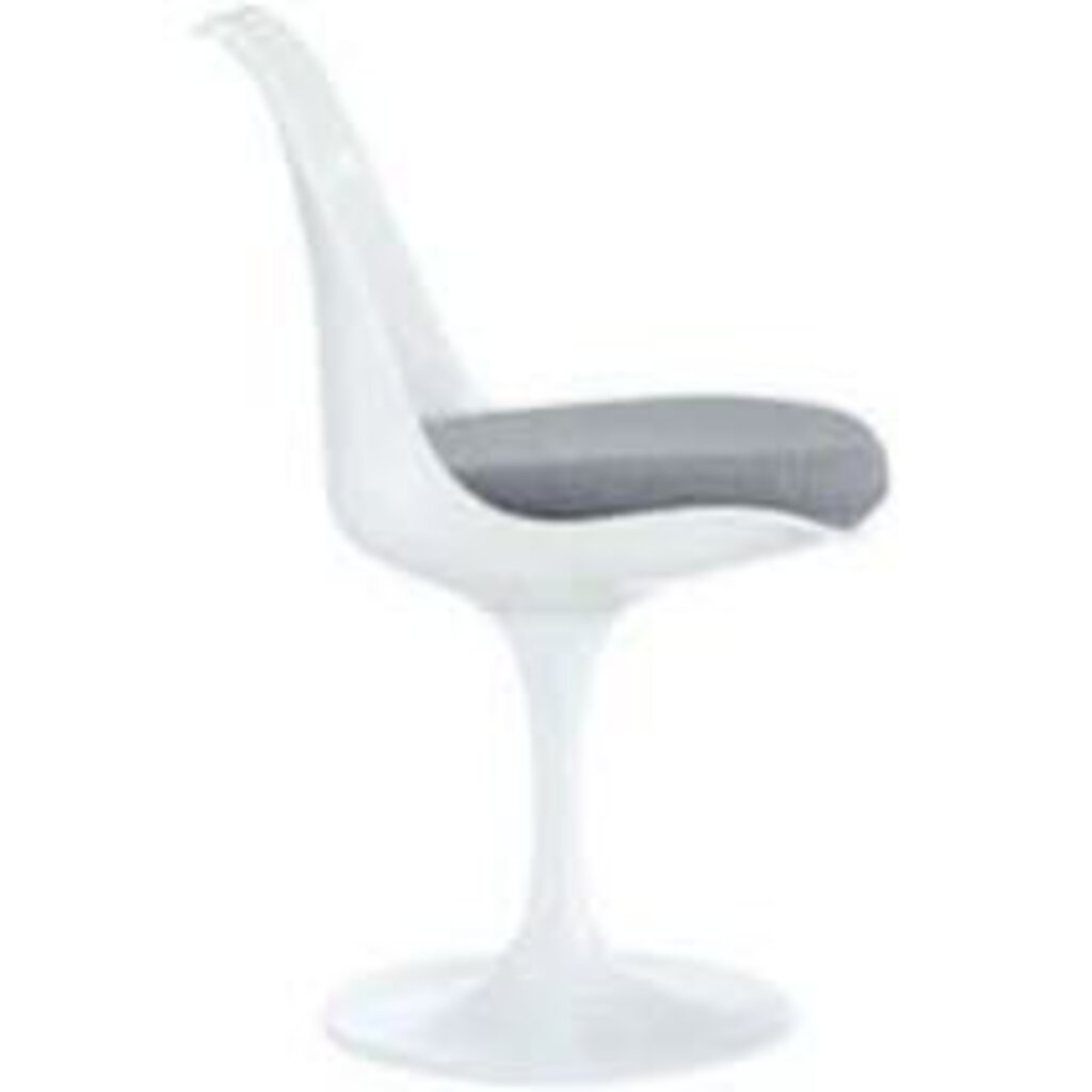 Tulip Side Chair Gray Upholstery