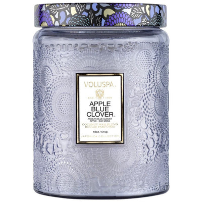 Voluspa Apple Blue Clover 18oz Lg Jar