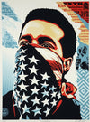 OBEY "American Rage" Signed Offset Lithograph by Shepard Fairey Print Size: 24" x 28" Framed: 40" x 28"