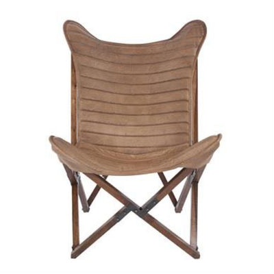 Butterfly Chair in Brown Leather