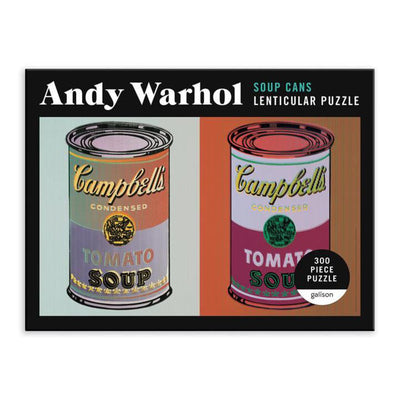 Andy Warhol Lenticular Jigsaw Puzzle: Soup Cans, 300 pcs.