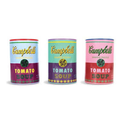 Andy Warhol Shaped & Canned Puzzles: Soup Cans