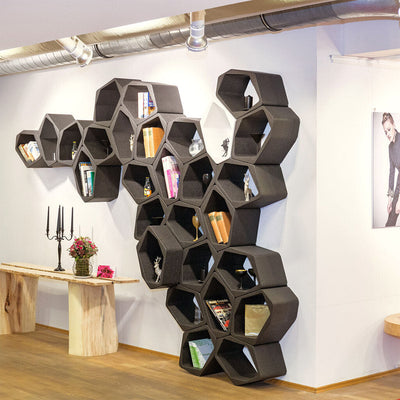 HIVE Modular Shelving Cell, OPEN BLACK