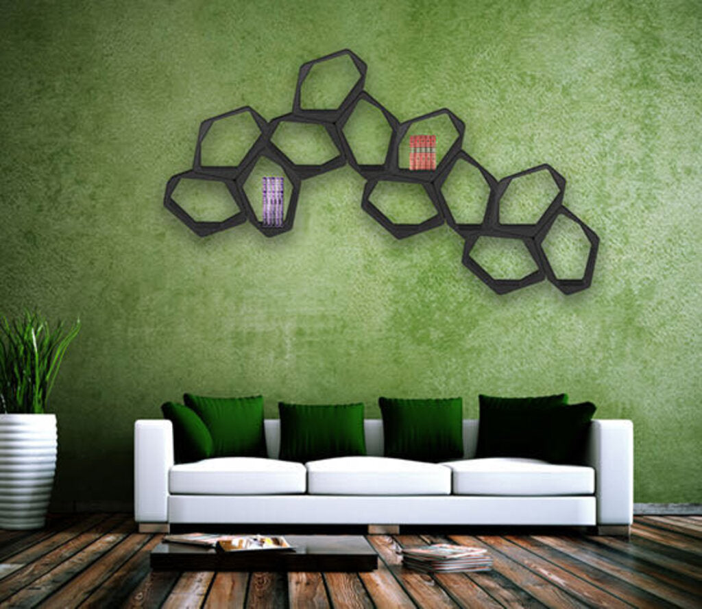 HIVE Modular Shelving Cell, OPEN BLACK