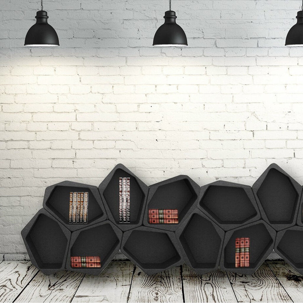 HIVE Modular Shelving Cell, CLOSED BLACK