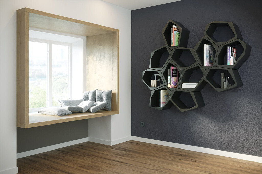 HIVE Modular Shelving Cell, CLOSED BLACK