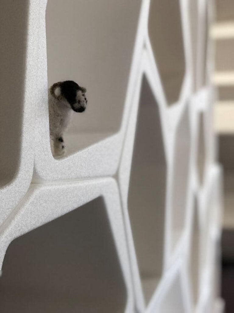 HIVE Modular Shelving Cell, CLOSED WHITE