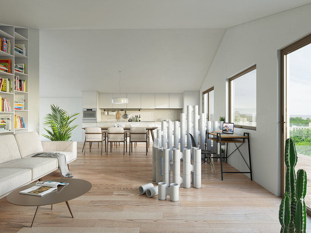 FLEX Modular Wall Links, WHITE (Set of 10)