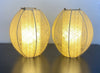Beige Vintage String Pendant Lamps (Pair)