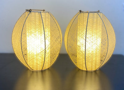Beige Vintage String Pendant Lamp