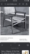 Hans J. Wegner for Johannes Hansen Teak and Cane Easy Chair - 1951 - The Pair