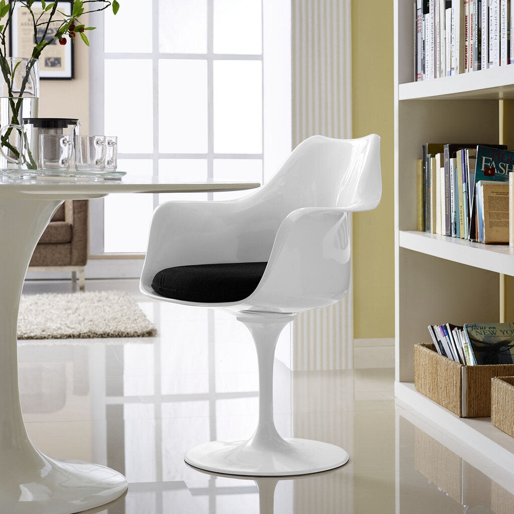 Tulip Armchair Black Black