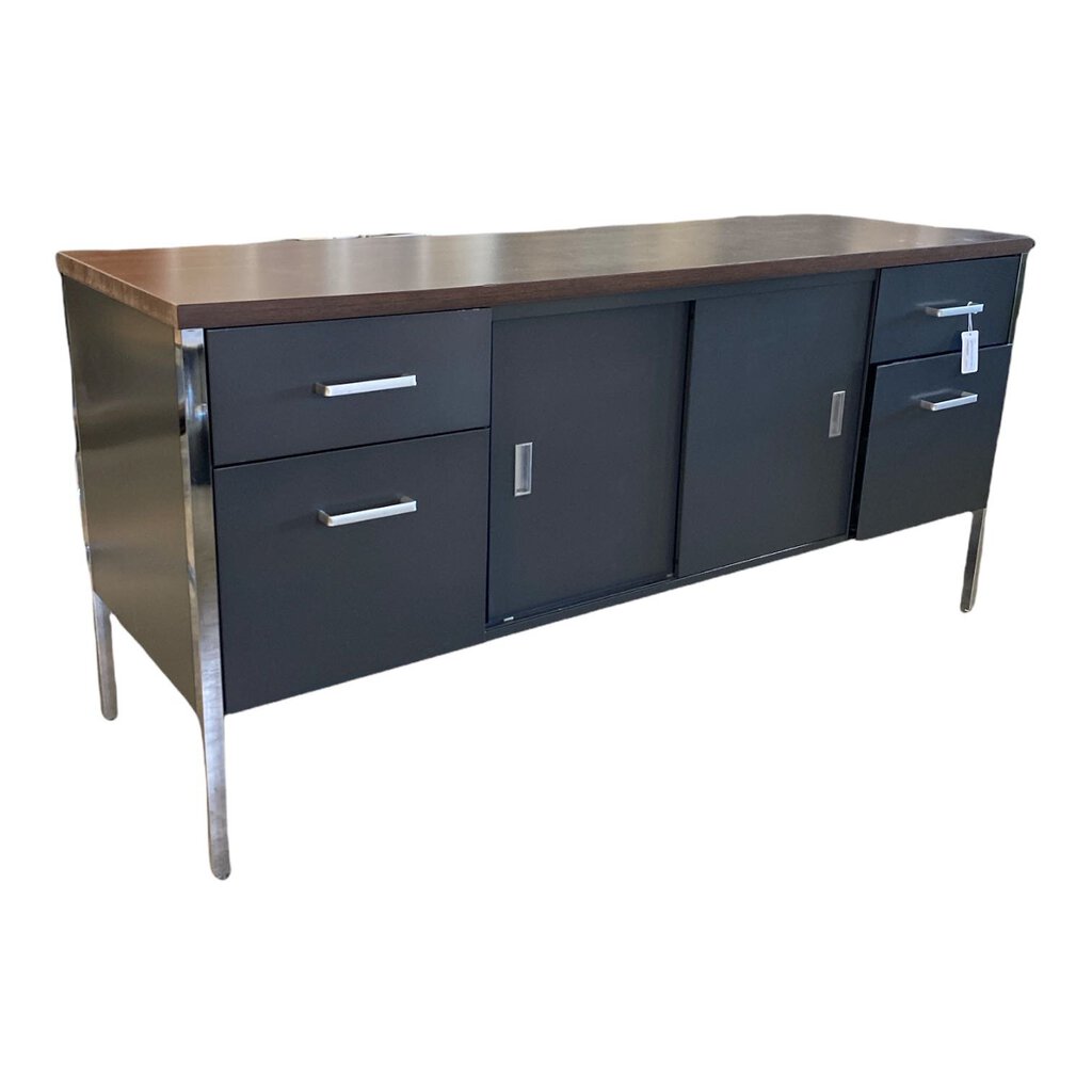 Vintage Steelcase Industrial Metal Sideboard