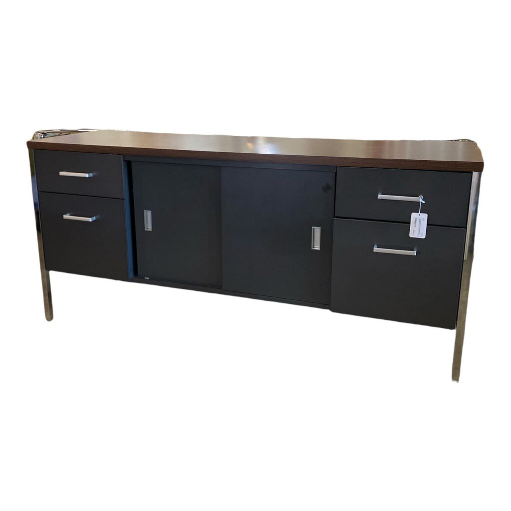 Vintage Steelcase Industrial Metal Sideboard