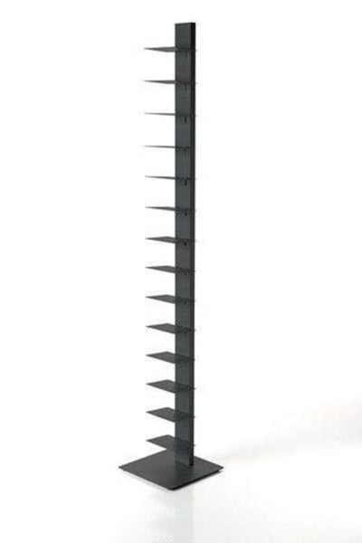 Gray 80" Bookcase Tower