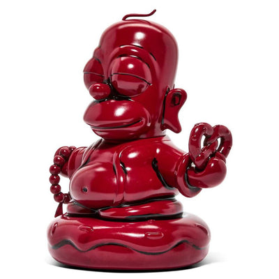 The Simpsons 7" Homer Buddha - Vinyl Figure- Vermillion Red Edition
