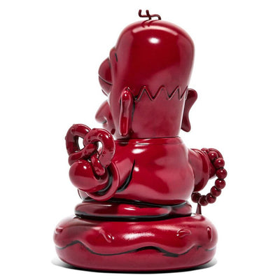 The Simpsons 7" Homer Buddha - Vinyl Figure- Vermillion Red Edition