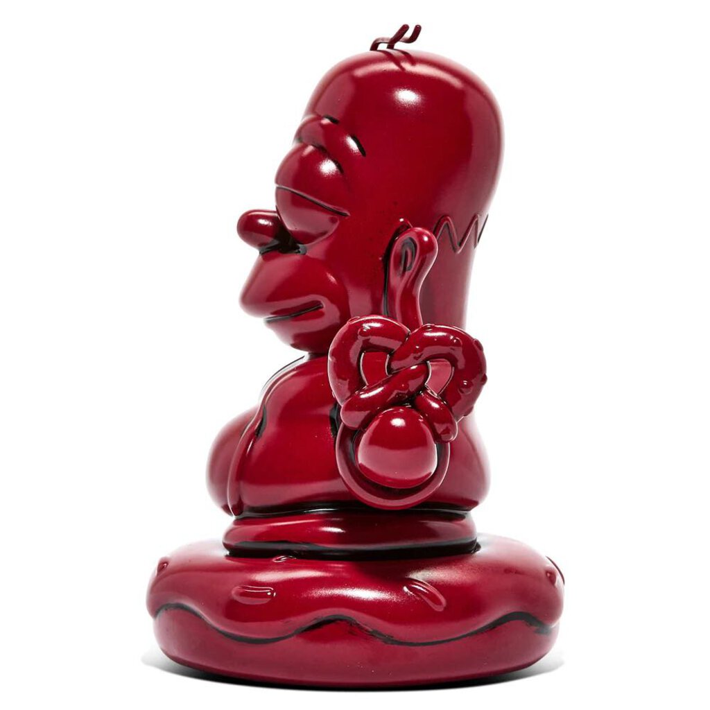 The Simpsons 7" Homer Buddha - Vinyl Figure- Vermillion Red Edition