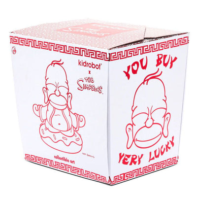 The Simpsons 7" Homer Buddha - Vinyl Figure- Vermillion Red Edition